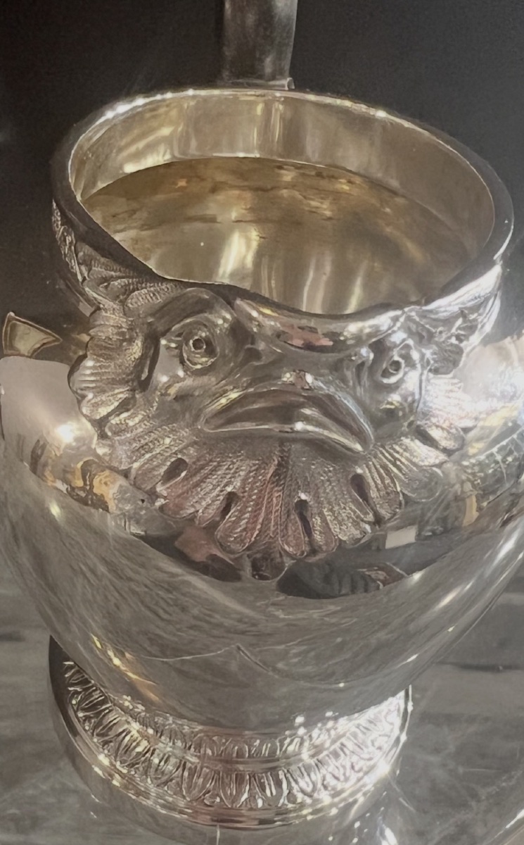 Service Thé Café En Argent Massif, Mascarons Et Becs Zoomorphes, Vers 1920-photo-4
