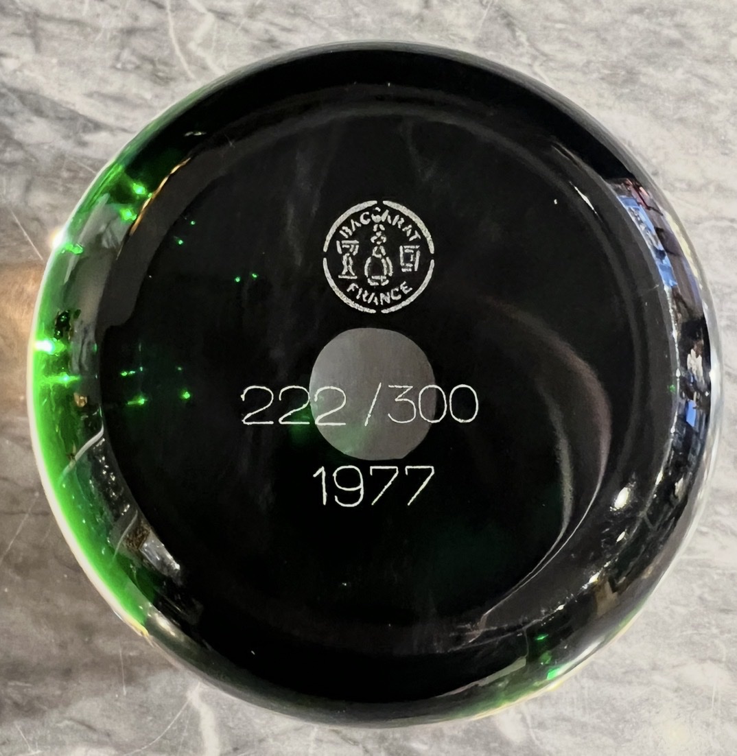 Baccarat – “snail In The Garden” Paperweight – Limited Edition 222/300 – 1977-photo-4