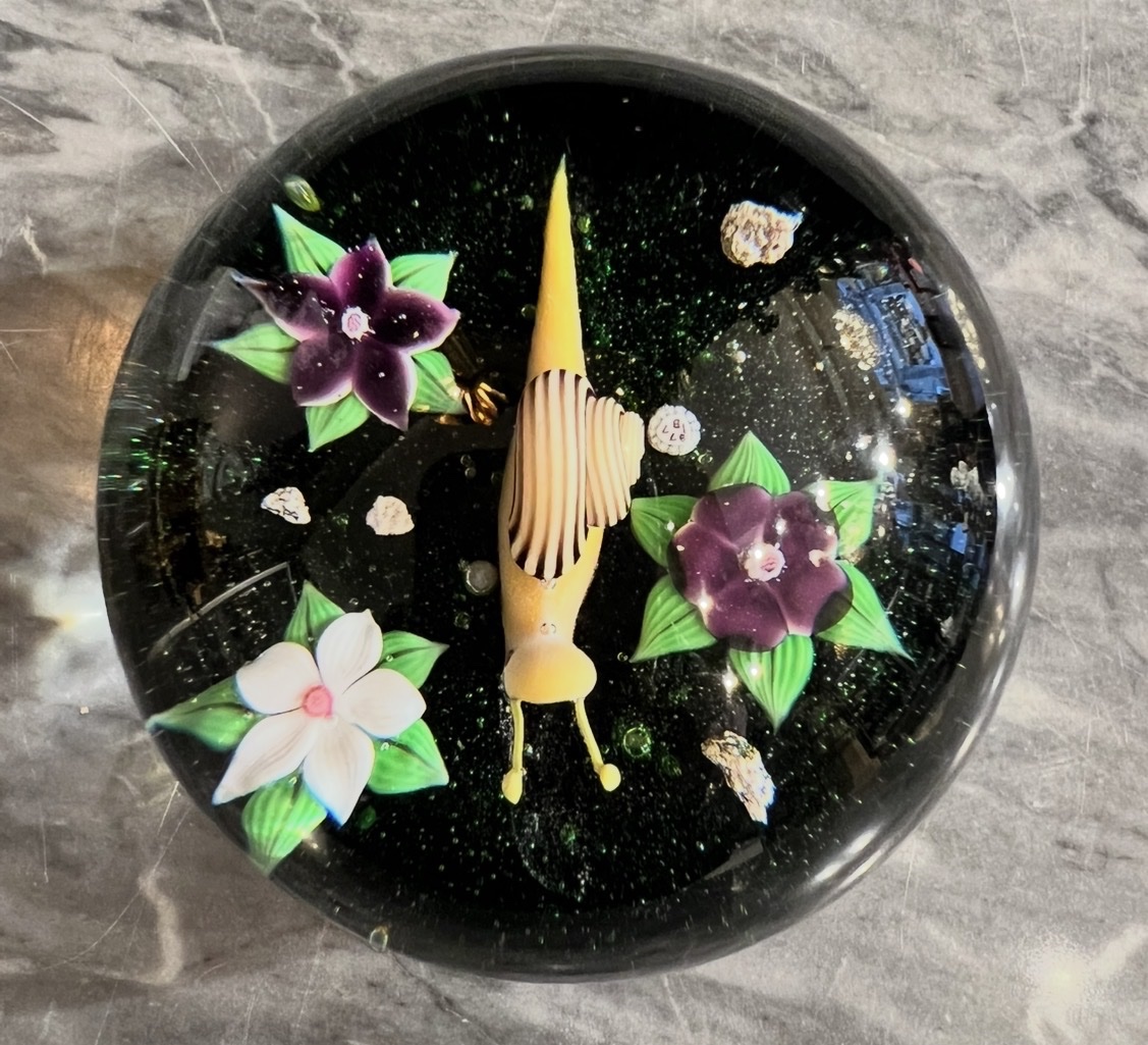 Baccarat – “snail In The Garden” Paperweight – Limited Edition 222/300 – 1977-photo-2