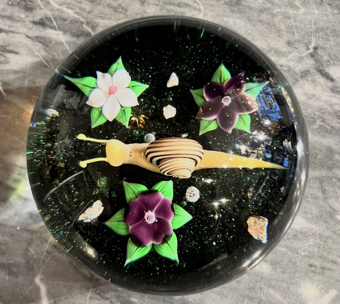 Baccarat – “snail In The Garden” Paperweight – Limited Edition 222/300 – 1977-photo-3