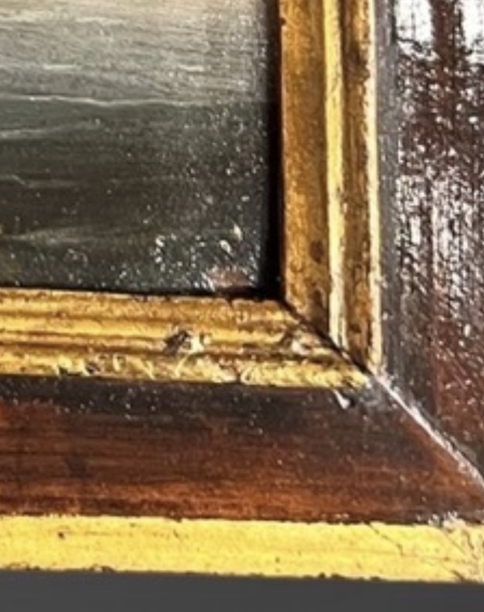 A Stop At The Foot Of The Ramparts — 18th-century Marine Painting On Copper-photo-4