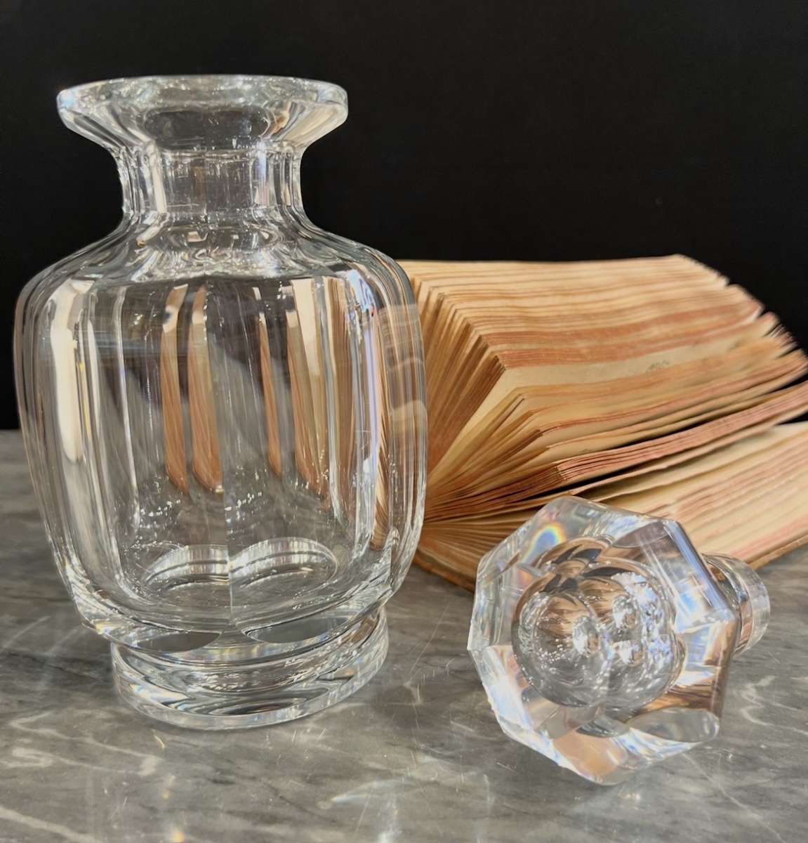 Baccarat — Large Crystal Perfume Bottle, Malmaison Model -photo-4