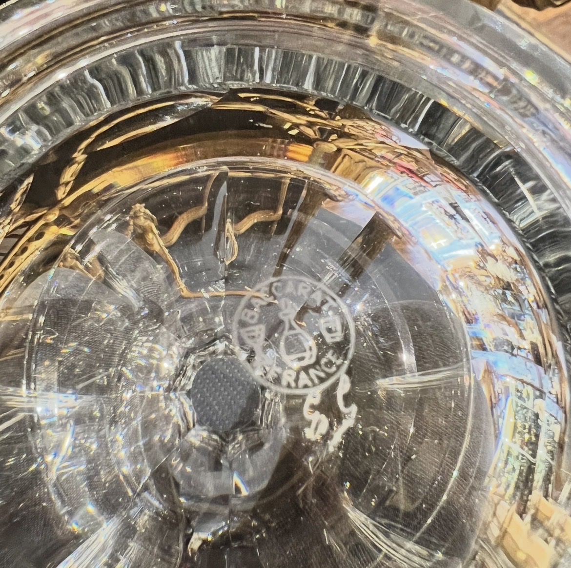 Baccarat — Large Crystal Perfume Bottle, Malmaison Model -photo-2