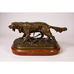 Pierre-jules Mêne (1810-1879) – Pointing Hunting Dog