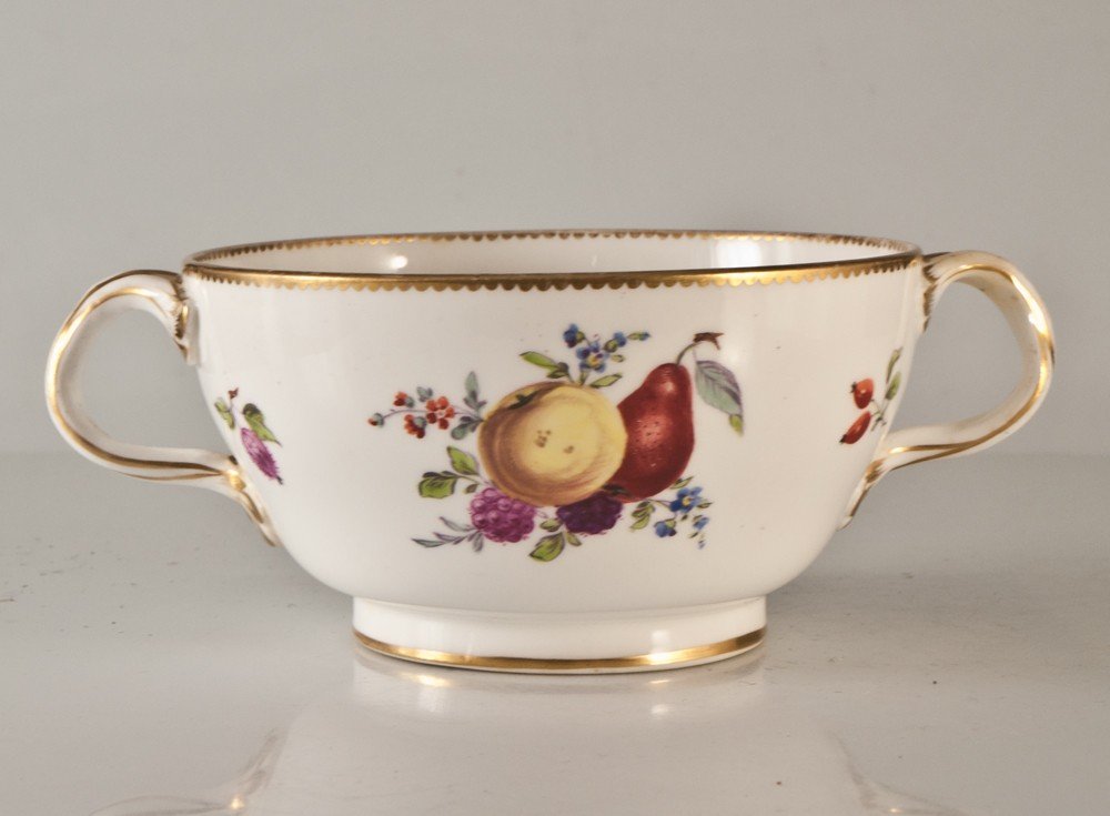 Tasse Trembleuse En Porcelaine Décor Aux Fruits-photo-2