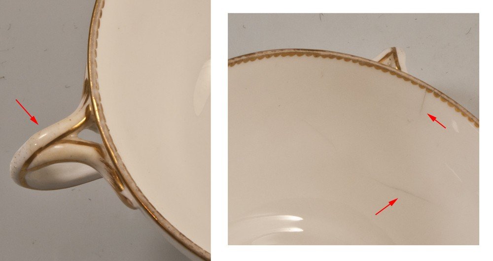 Tasse Trembleuse En Porcelaine Décor Aux Fruits-photo-3
