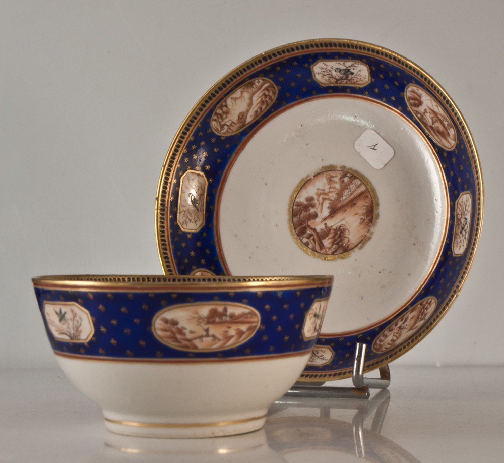 Bowl And Saucer China XVIIIth East India Company Lot1