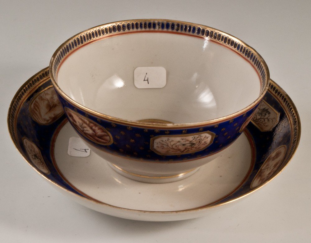 Bowl And Saucer China XVIIIth East India Company Lot4-photo-2