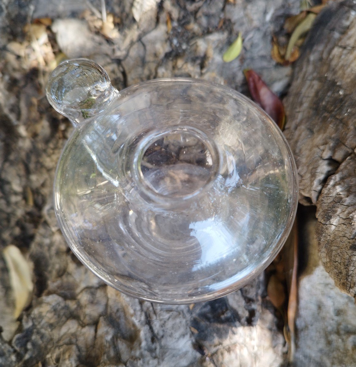 Miniature Oil Lamp Blown Glass XVIII Lot2-photo-4