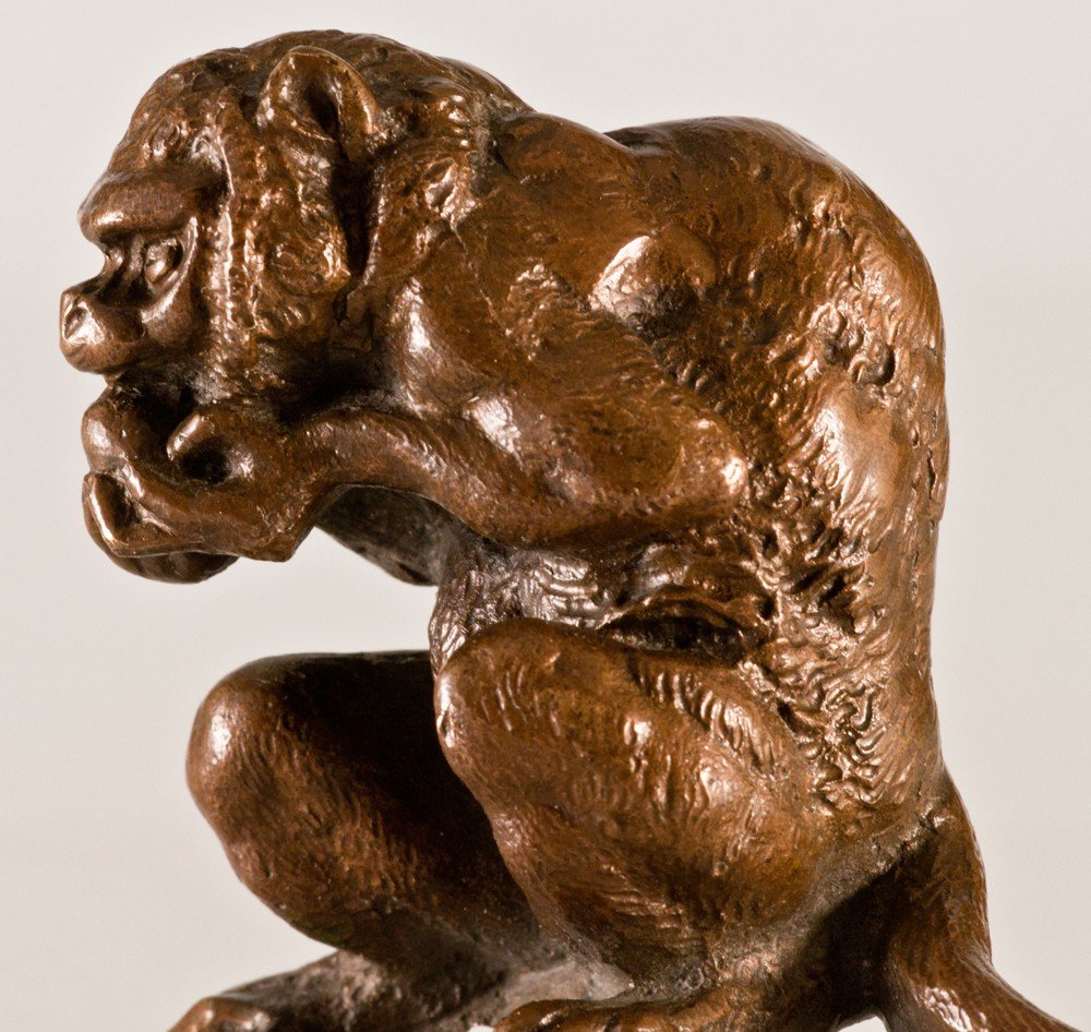 The Monkey That Eats Animal Bronze Boin And Henry + Henry Fres-photo-3