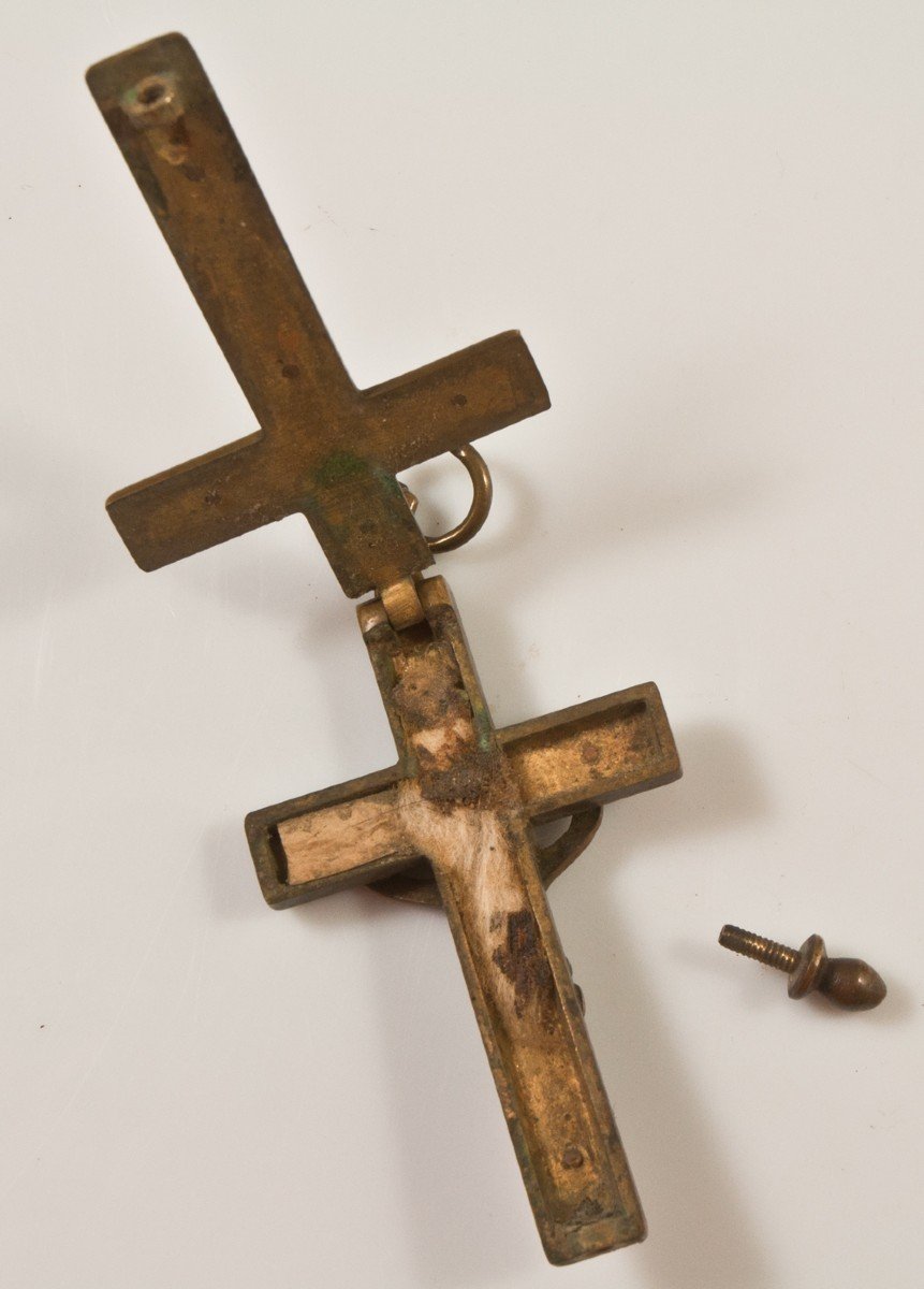 Christ En Croix Pendentif Reliquaire XIIIème-photo-4