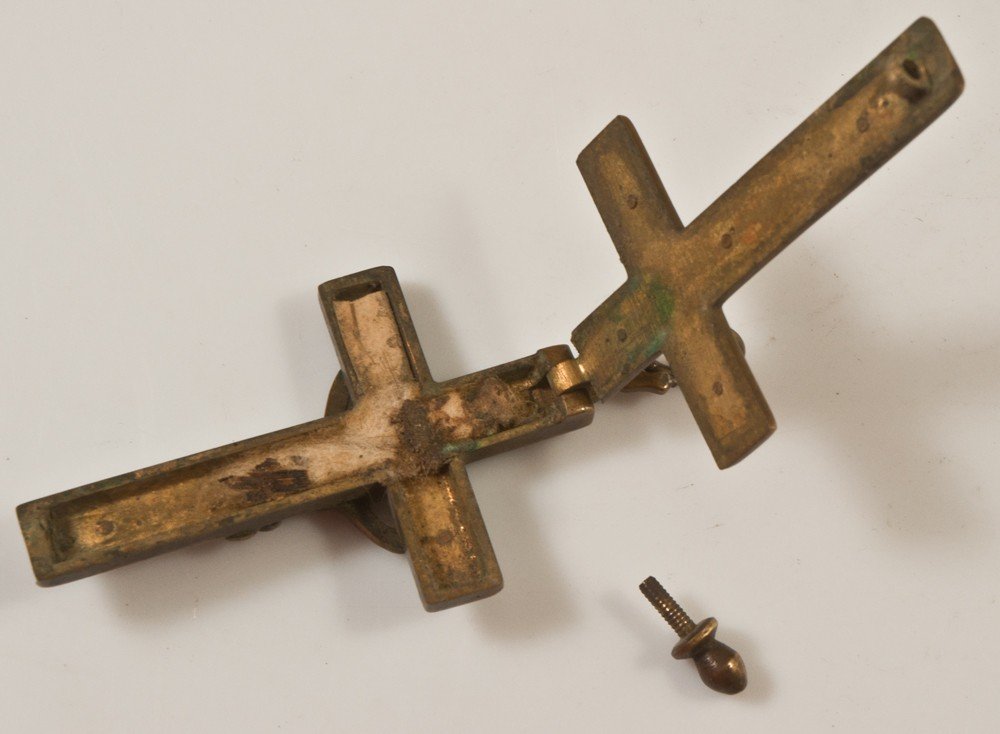 Christ En Croix Pendentif Reliquaire XIIIème-photo-1
