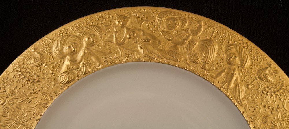 Assiette Rosenthal Studio-line Flûte Enchantée Sarastro Wiinblad Bjorn D27cm-photo-2