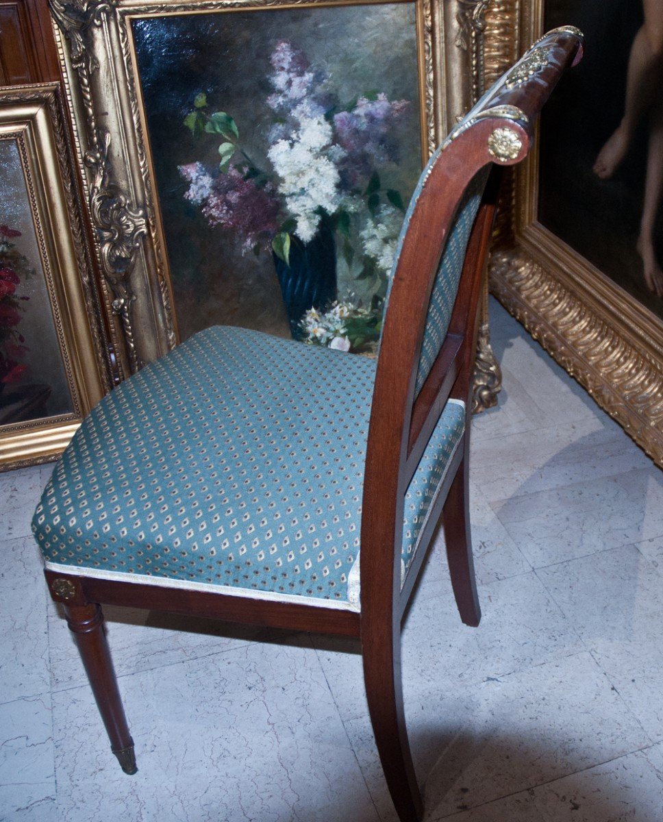 4 Chaises De Style Restauration -photo-4