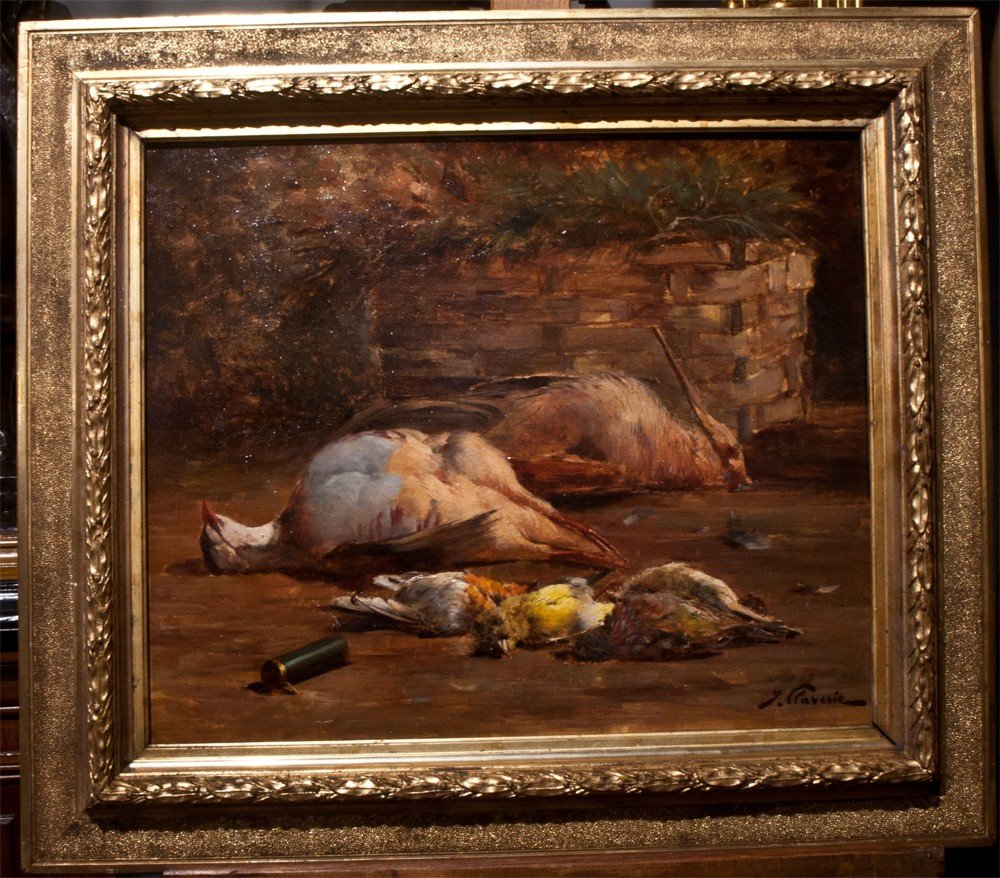Justin Jules Claverie : Still Life With Game "massacre" / Ag 4