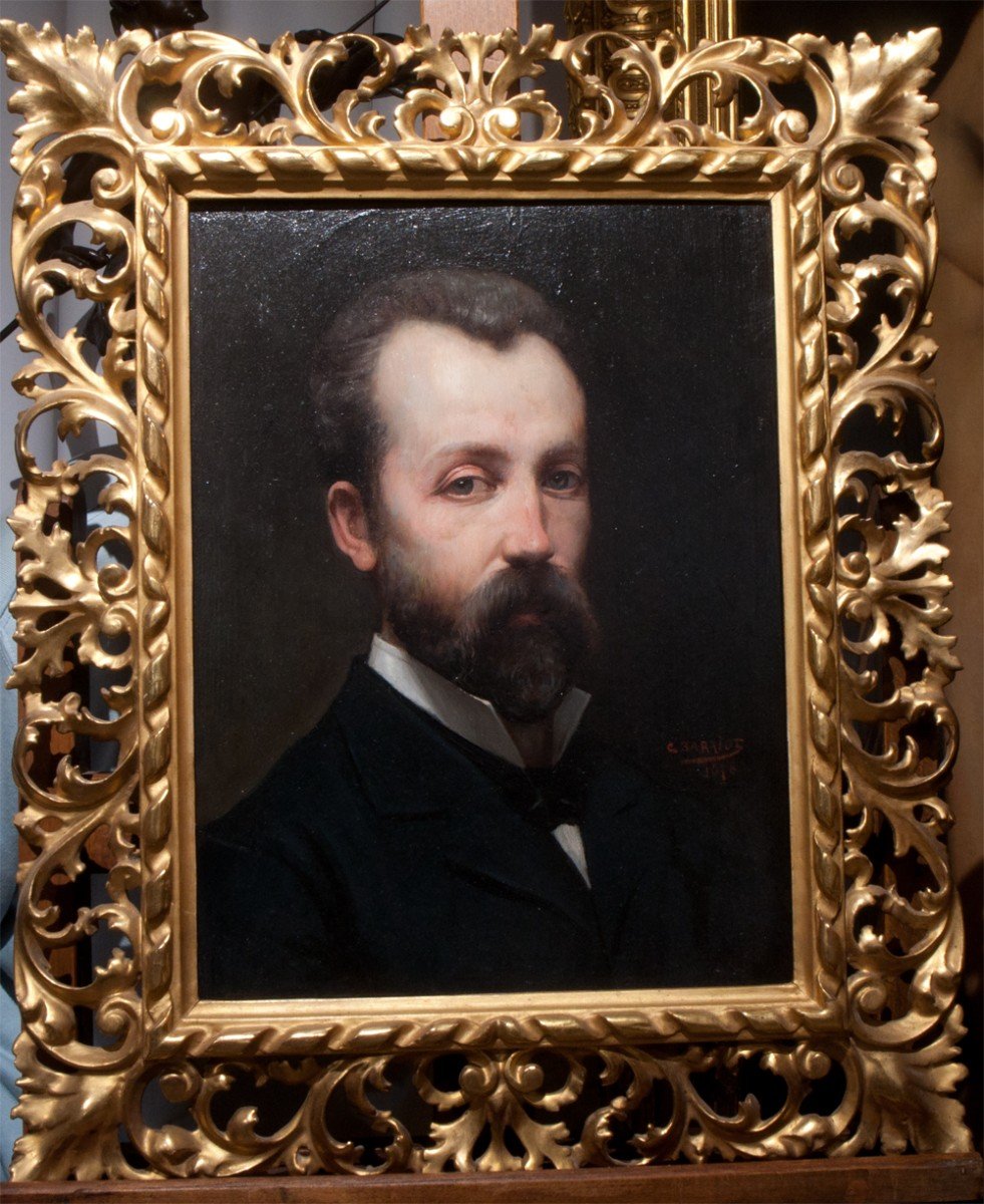 Claude Barriot Said Claudius (1846-1908): Self-portrait / Ag 8-photo-2