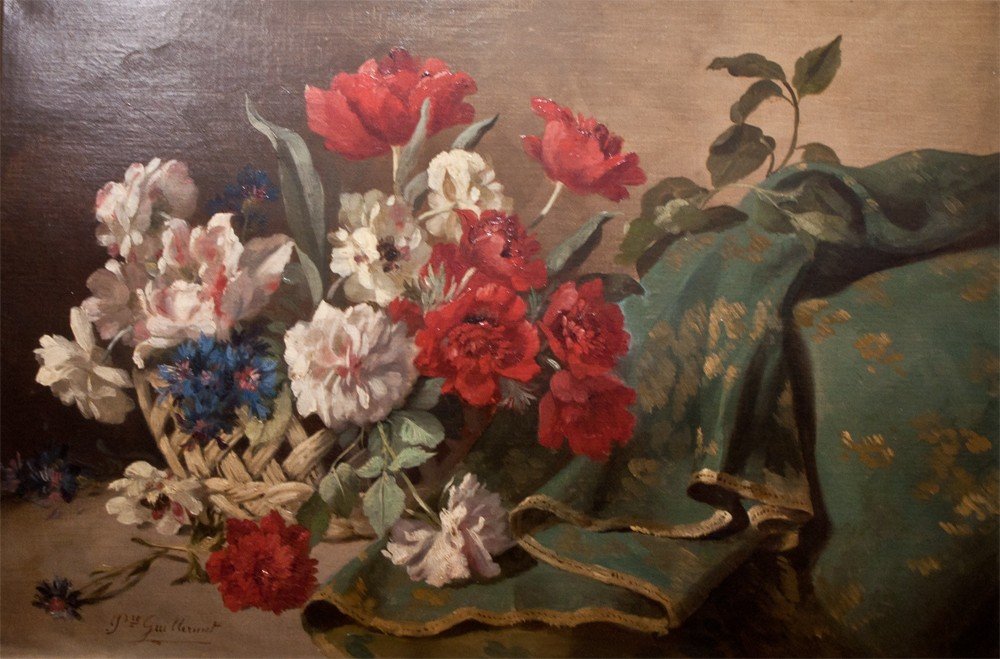 Esther Guillermet, Née Pierret: Still Life With Flowers Ag19-photo-3