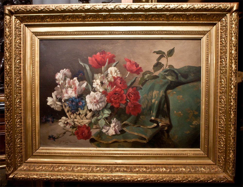 Esther Guillermet, Née Pierret: Still Life With Flowers Ag19