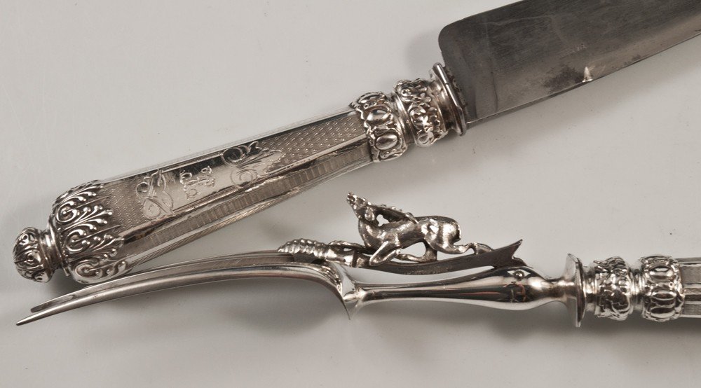 Cutlery Box Service In Filled Silver-photo-4