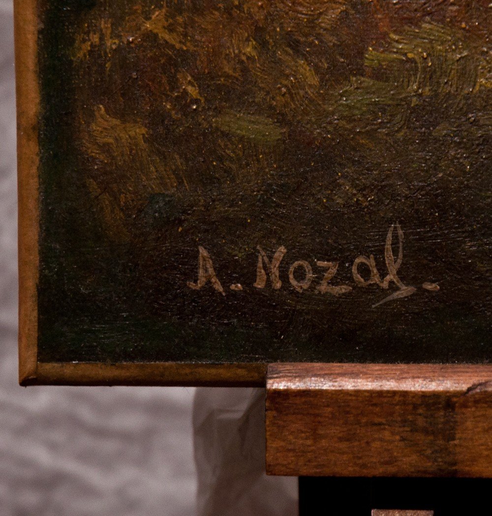 Alexandre Nozal: Barbizonnian Landscape Ag27-photo-4