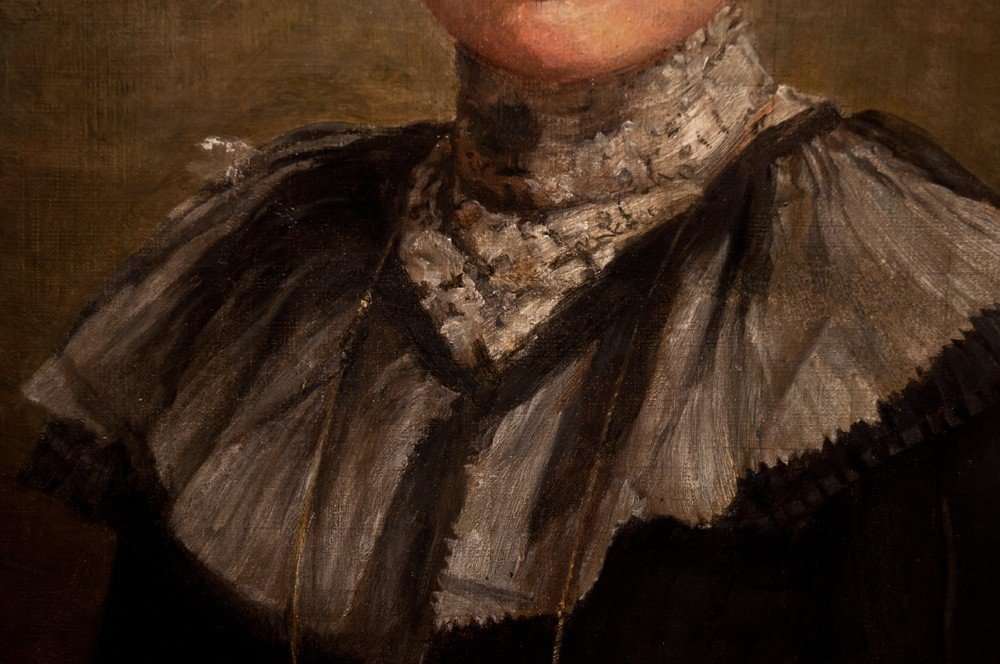 Joseph Auguste Brunetton (1863-1923): Portrait Of Woman Ag28-photo-1