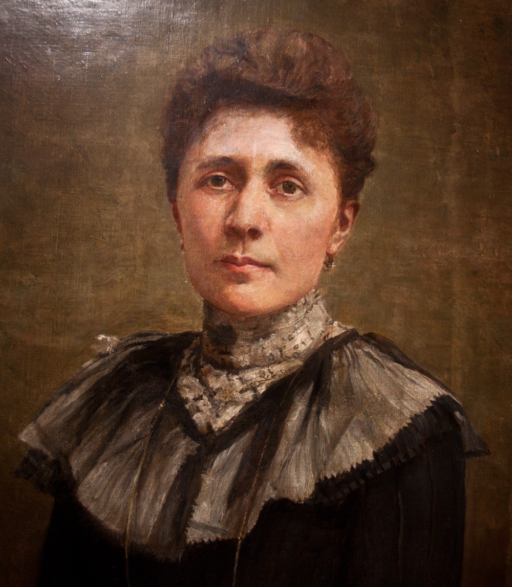 Joseph Auguste Brunetton (1863-1923): Portrait De Femme Ag28