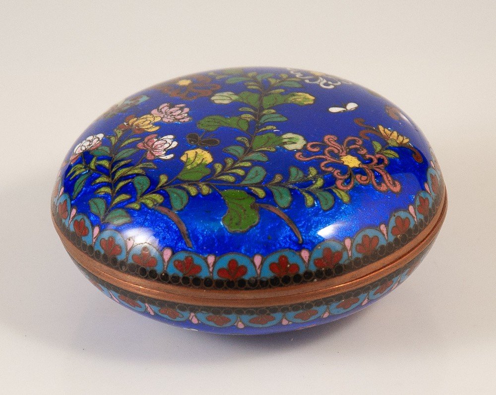 Boite En émail Cloisonné Asiatique XIXème Chine / Japon-photo-3