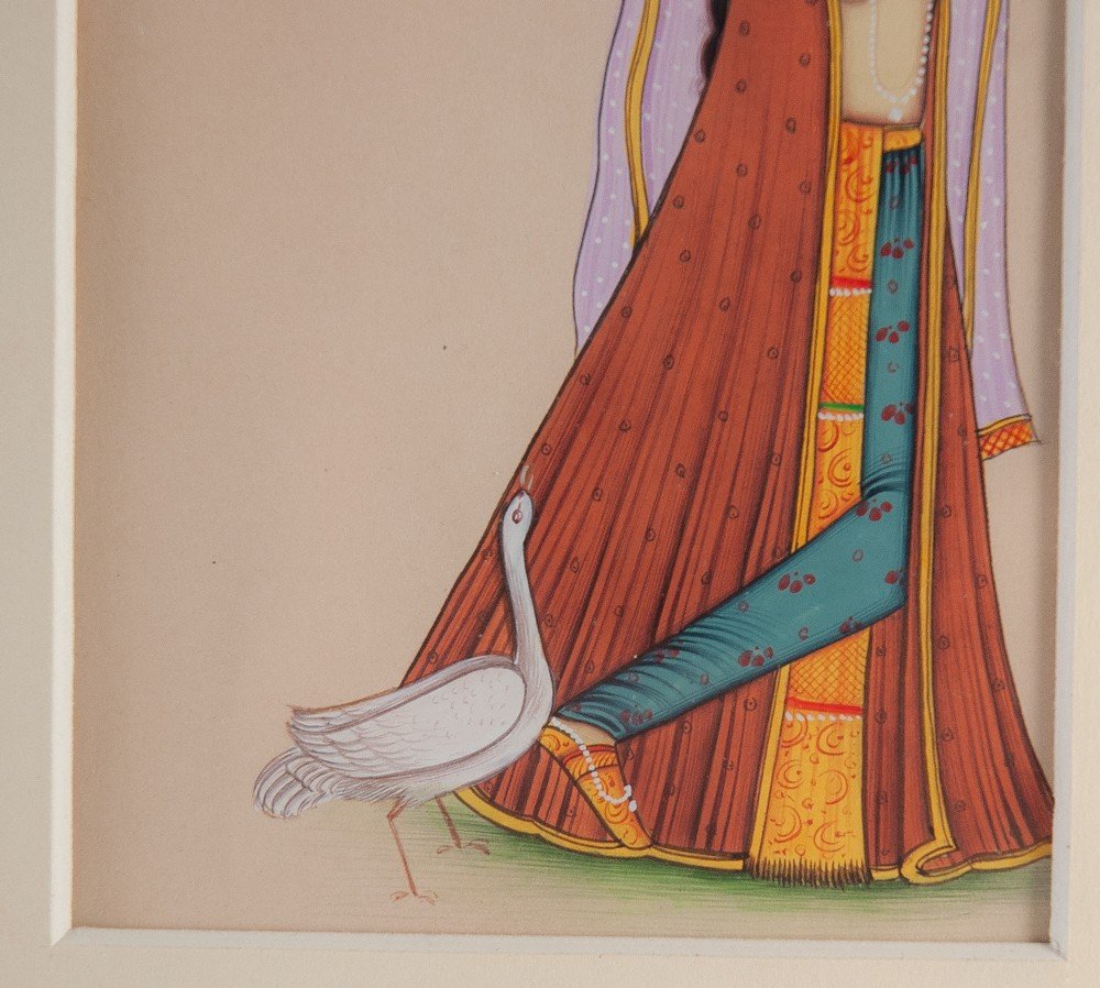 Miniature érotique Indienne / Inde Femme Dénudée -photo-4