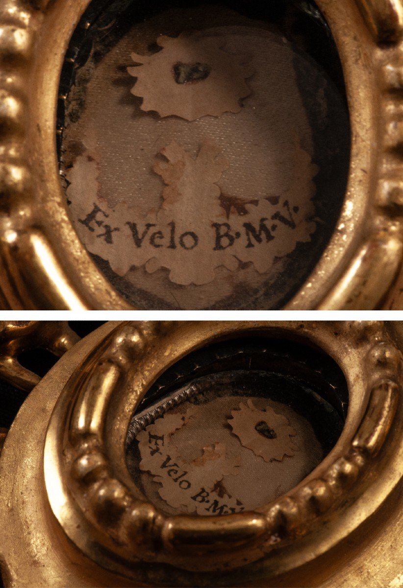 Hand Reliquary / Monstrance In Golden Wood XVIIIth Ex Velo Bmv-photo-2