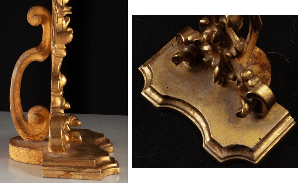 Hand Reliquary / Monstrance In Golden Wood XVIIIth Ex Velo Bmv-photo-4