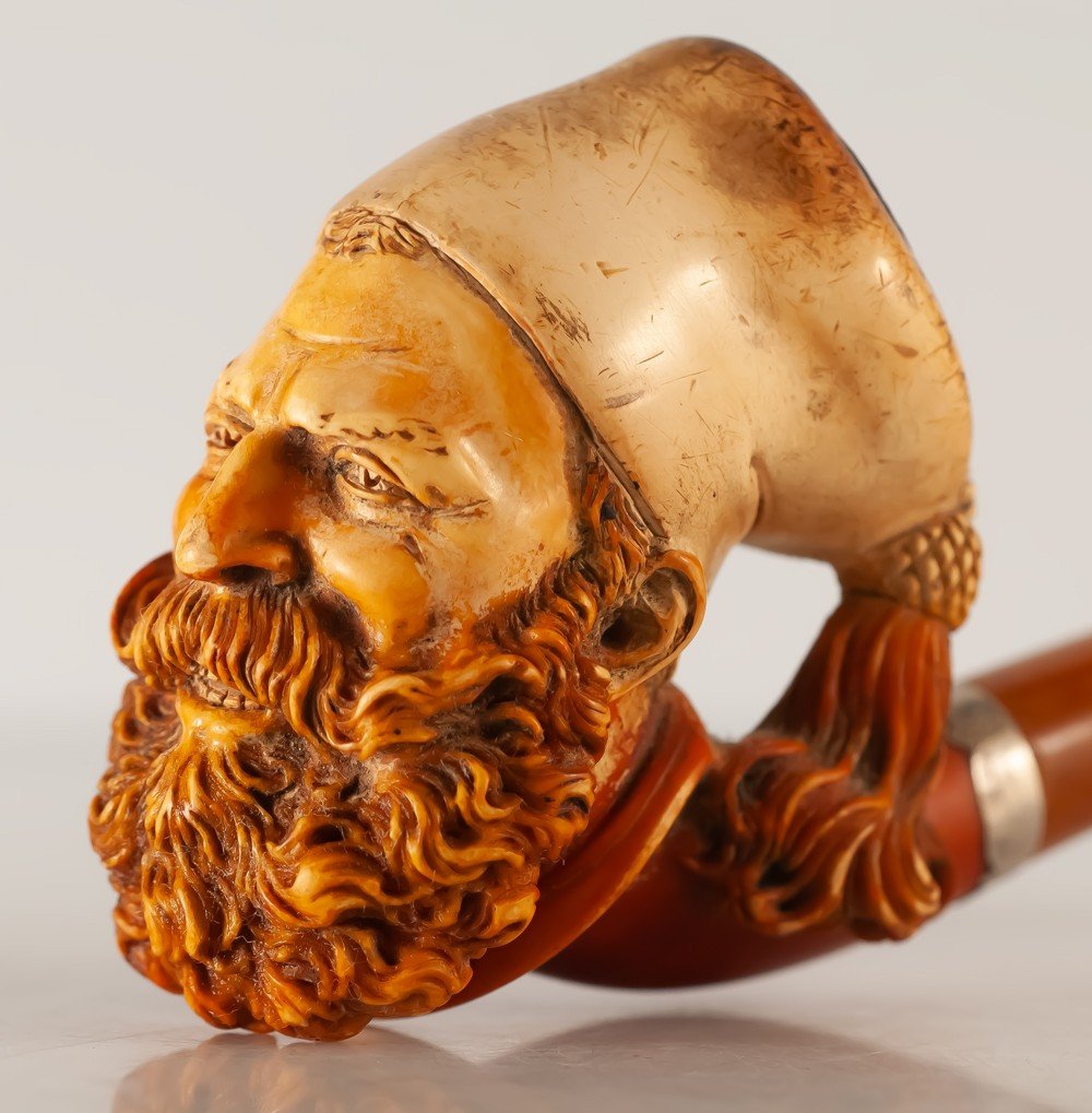 Zouave Head Pipe Meerschaum-photo-3