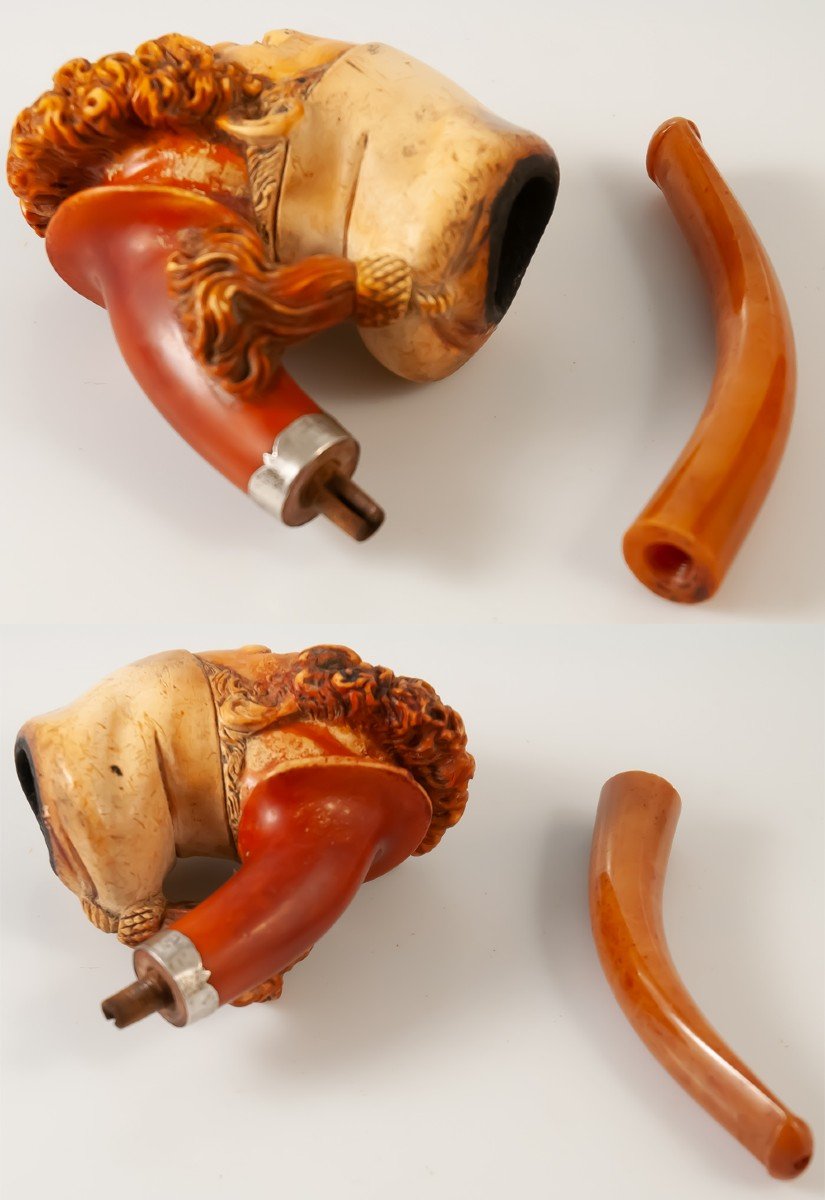 Zouave Head Pipe Meerschaum-photo-1