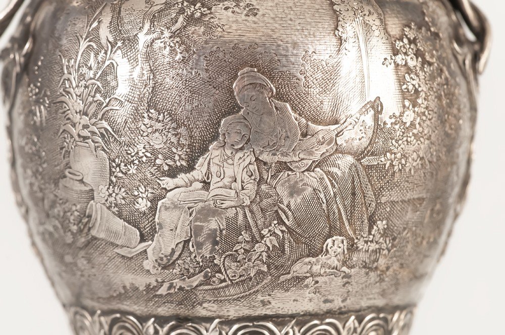 Vase Soliflore en Argent Massif-photo-3