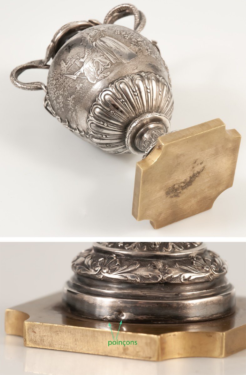 Vase Soliflore en Argent Massif-photo-7