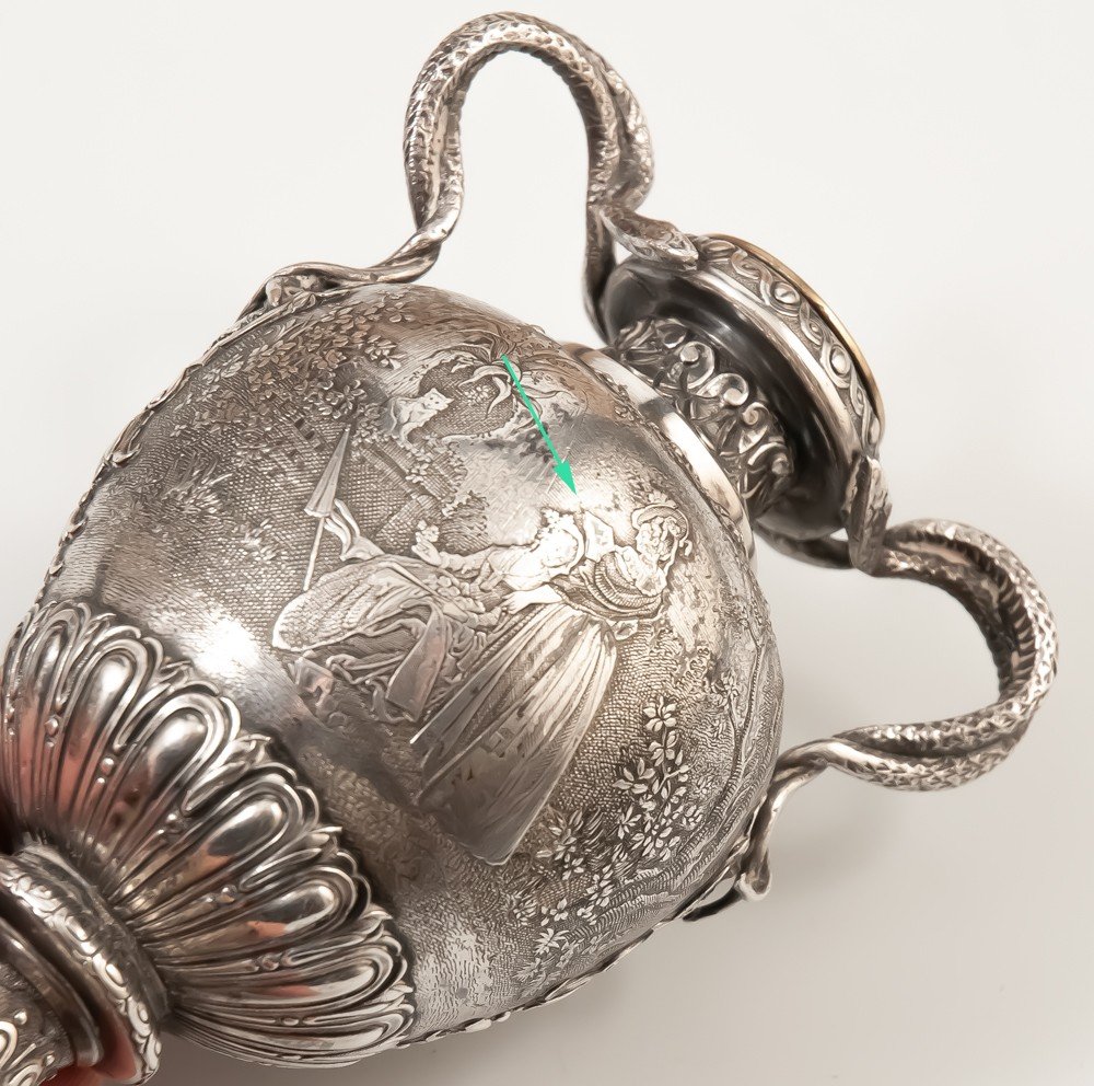 Vase Soliflore en Argent Massif-photo-8