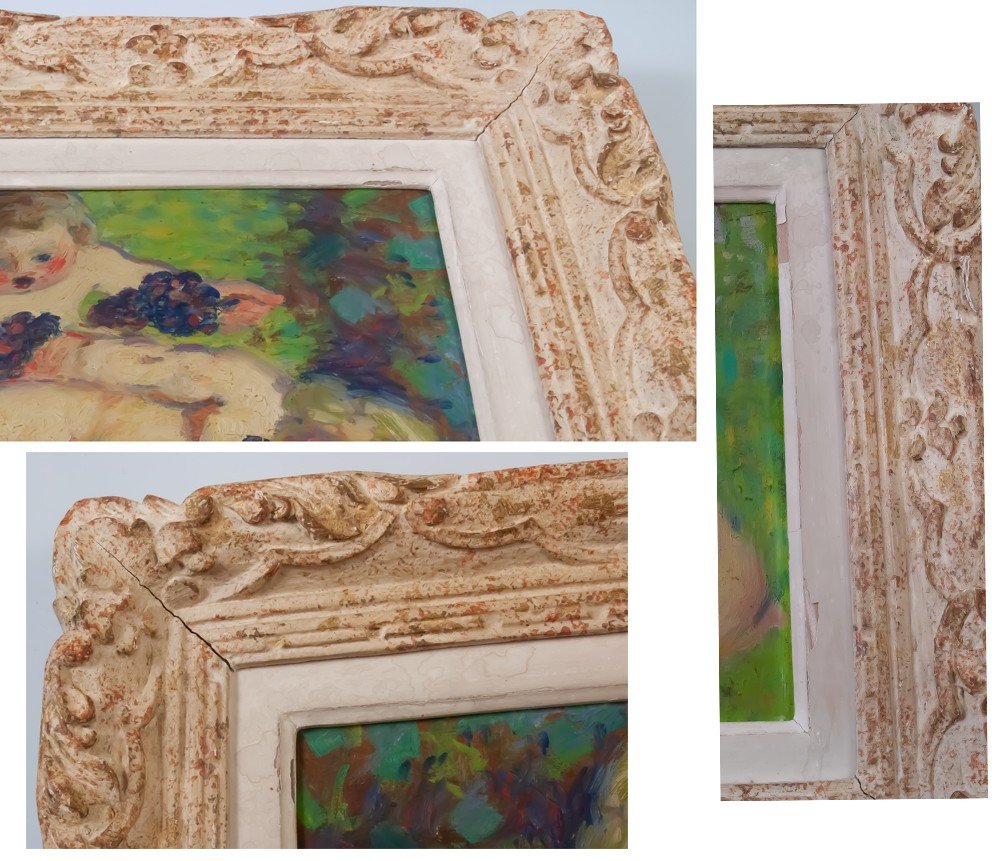 Auguste Louis Leymarie (1880-1958): Children With Grapes -photo-3