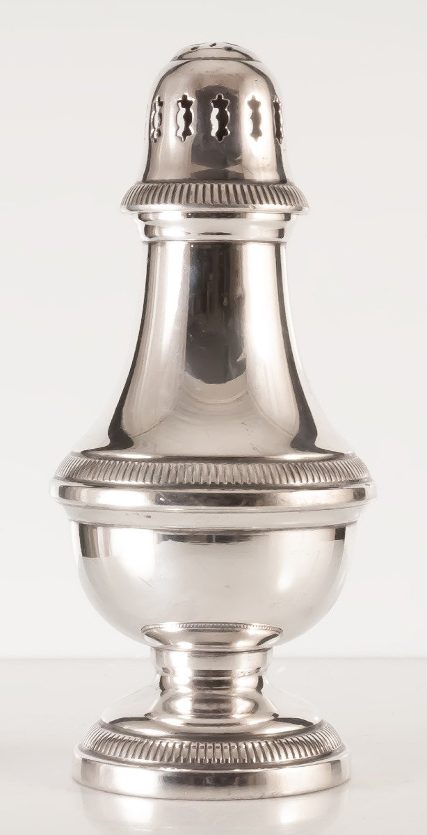 Saupoudreuse En Métal Argenté Christofle Collection Gallia / sucrier