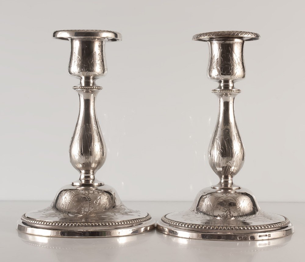 Pair Of Christofle Maritime Messageries Candlesticks-photo-6