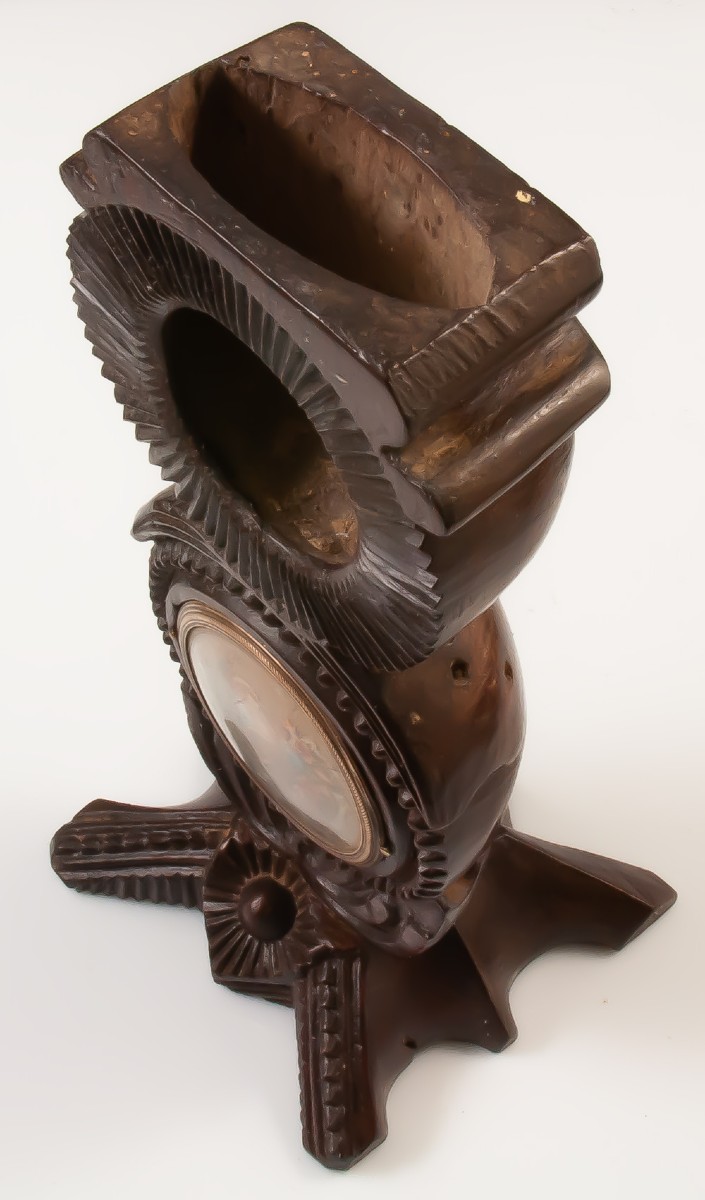 Porte Montre En Bois Sculpté Art Populaire-photo-3