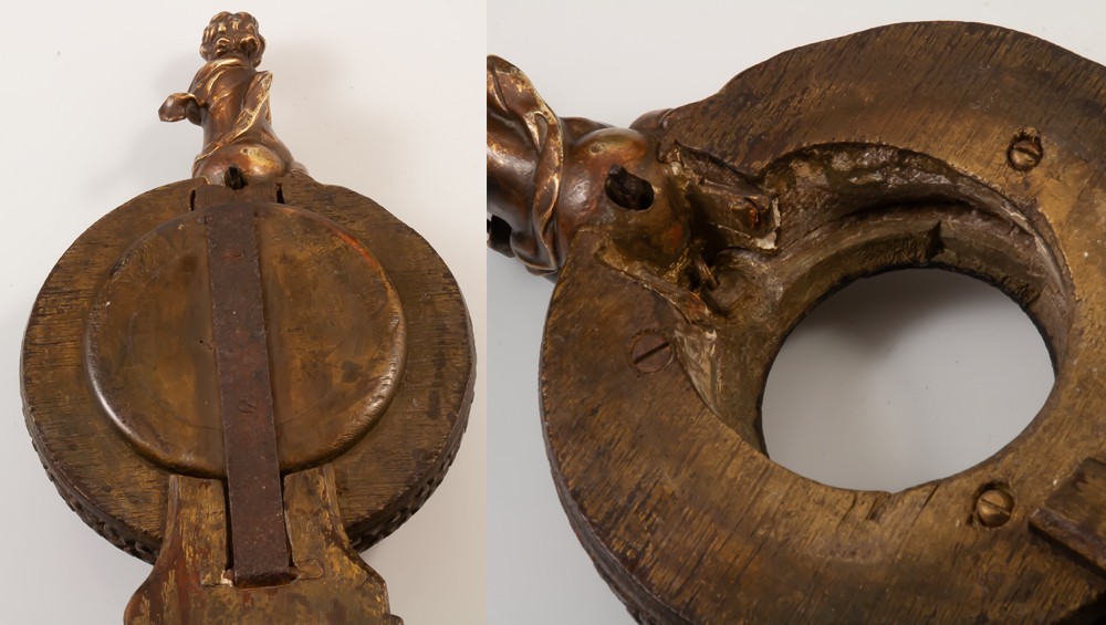 Regency Carved Wooden Watch Holder-photo-4