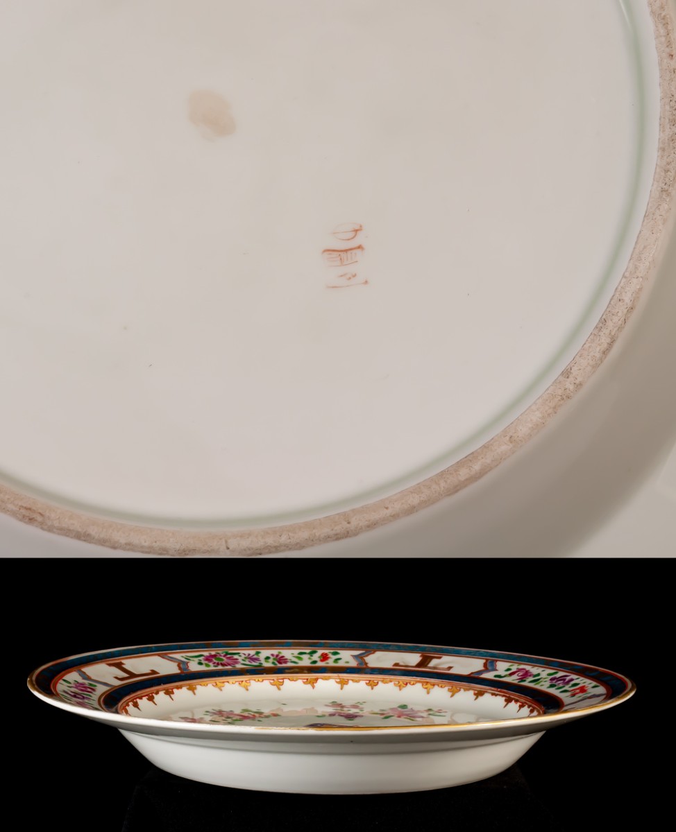 Porcelain Plate With Coat Of Arms, Compagnie Des Indes / Samson Design-photo-2