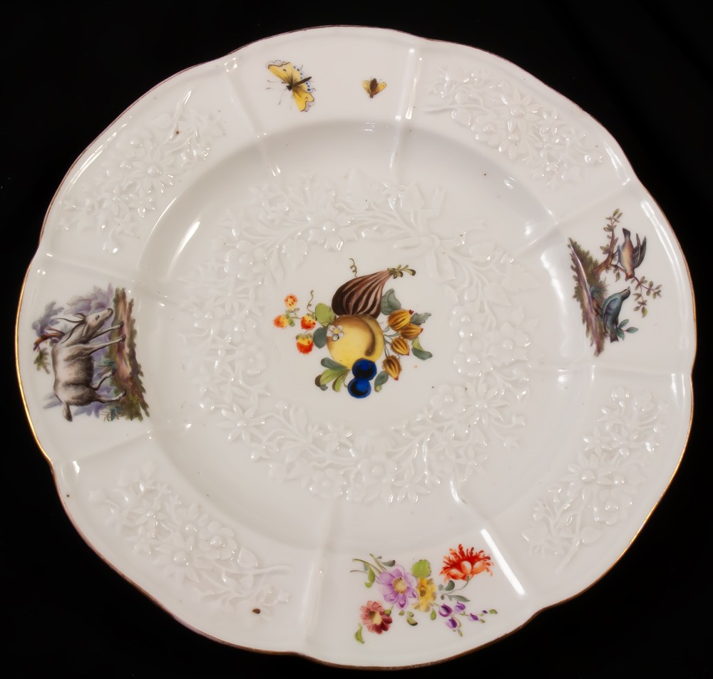 Assiette En Porcelaine Allemande Potschappel Saxe Carl Thieme 2