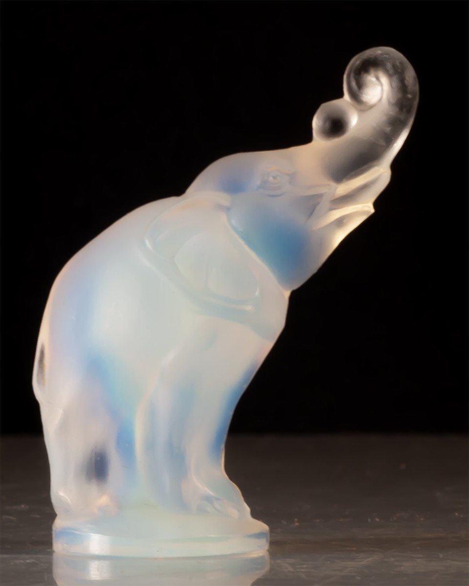 Sabino France éléphant En Verre Opalescent Art Déco-photo-2