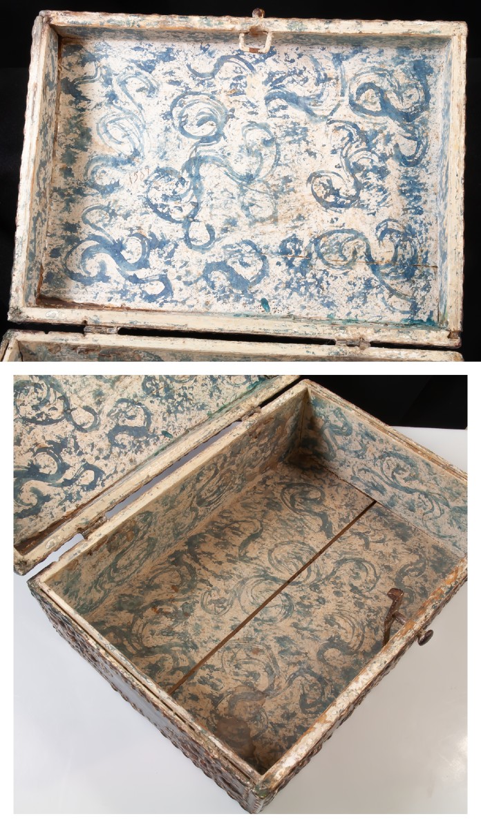 Coffret A Pastiglia Italie  XVIème ou XVIIème / Cassoni-photo-3