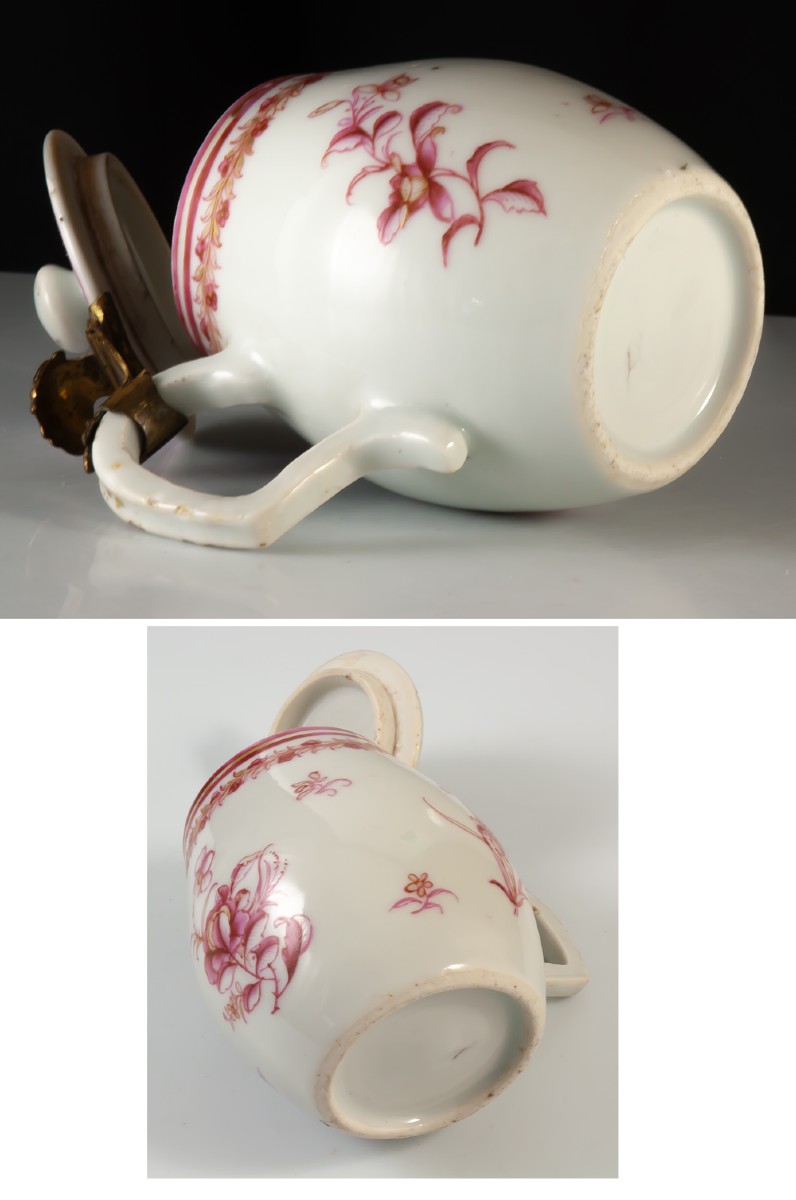 Mustard Pot Barrel Shape Porcelain China East India Company 18th Century-photo-3