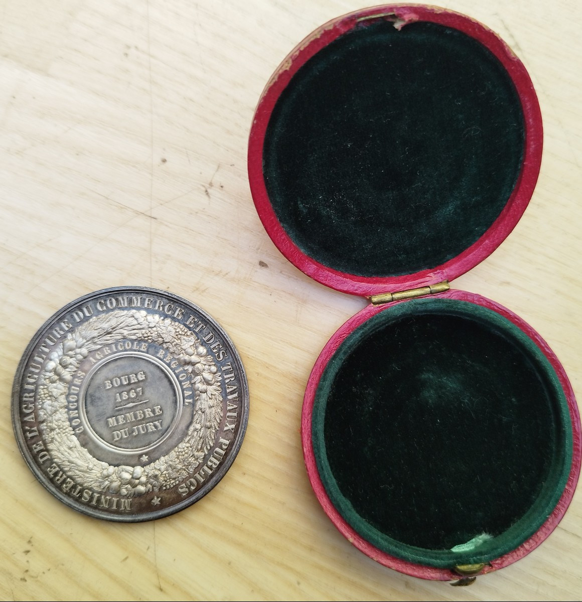 Médaille Argent Napoléon III Empereur-photo-3
