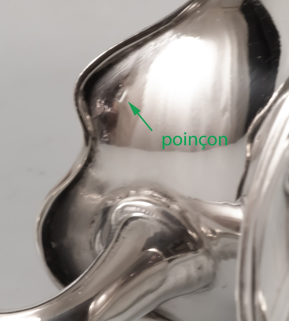 Art Nouveau Art & Craft Solid Silver Milk Jug-photo-4