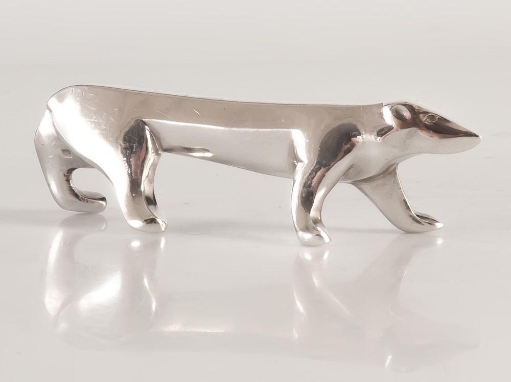 Gallia 12 Art Deco Knife Holders Wolf / Hare / Bear-photo-1