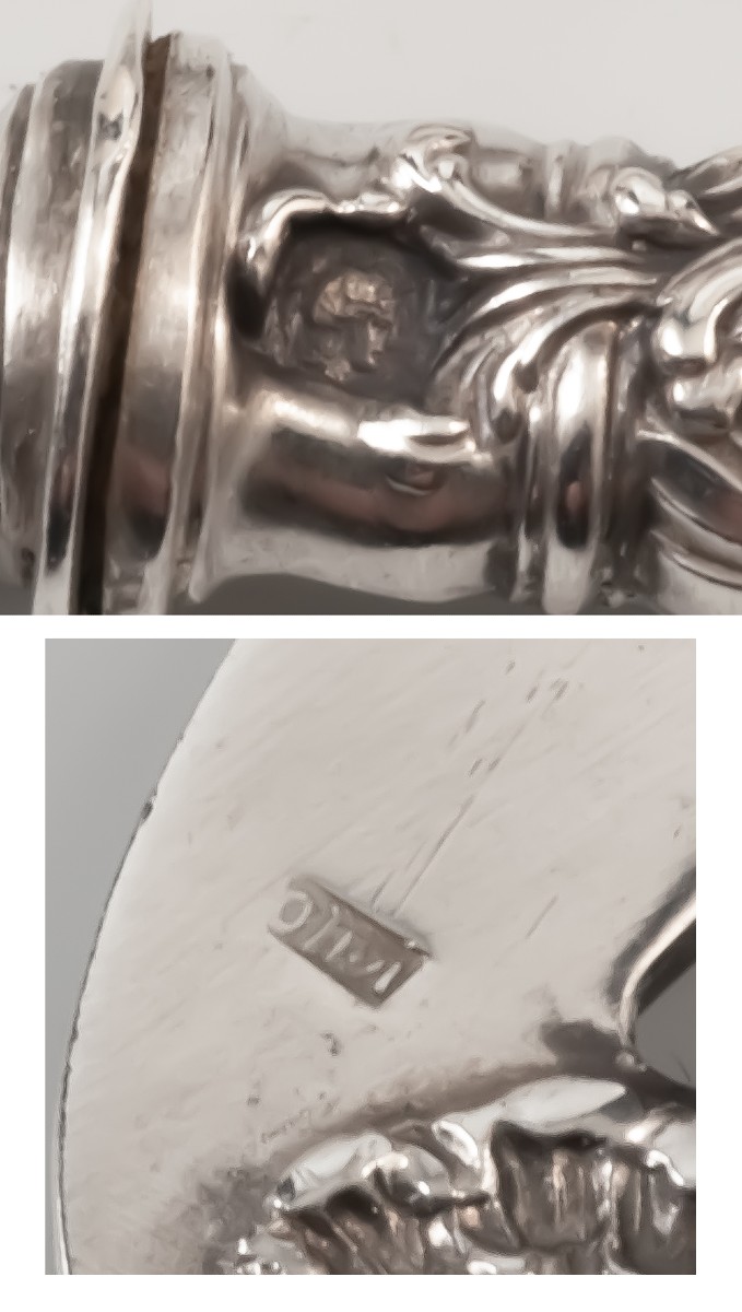 12 fourchettes à huître argent minerve-photo-5