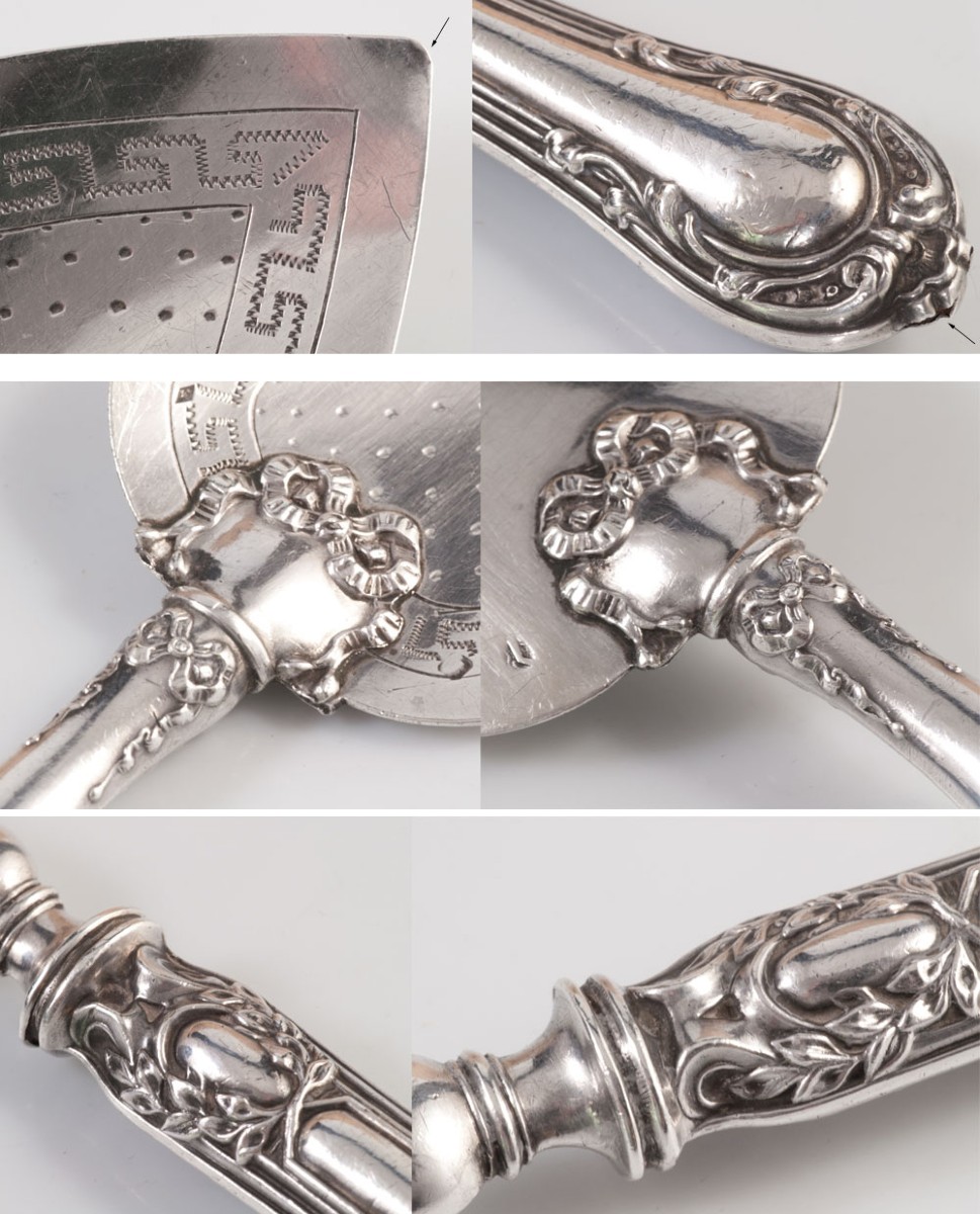 Pelle à poisson argent minerve dans l'état-photo-4